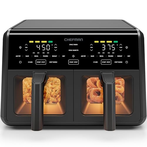 Dual Air Fryer Oven with DC Motor (9 Quart)