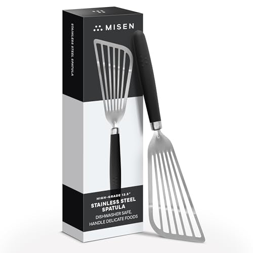 Fish Stainless Steel Spatula (Stainless Steel / Black)