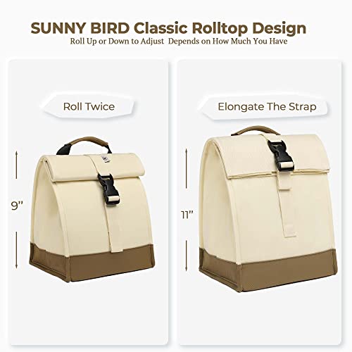 Insulated Lunch Bag Rolltop Lunch Box