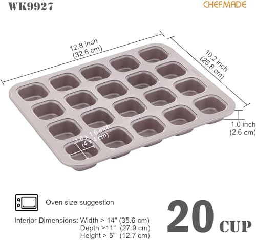 Brownie Cake Pan (20 Cavity Square)