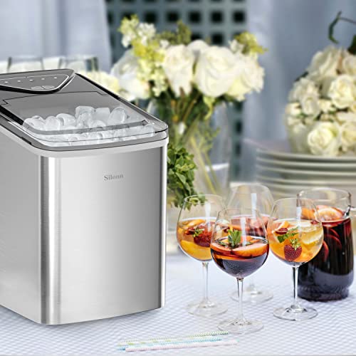 Countertop Ice Maker Machine (Stainless Steel-Pro / 26lbs)
