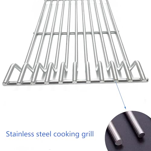 16.8" Stainless Steel Cooking Grates Replacement Parts for Broilmaster D3 G (16 13/16" x 25 1/8")