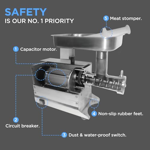 22 Commercial Electric Meat Grinder Machine (22inch)