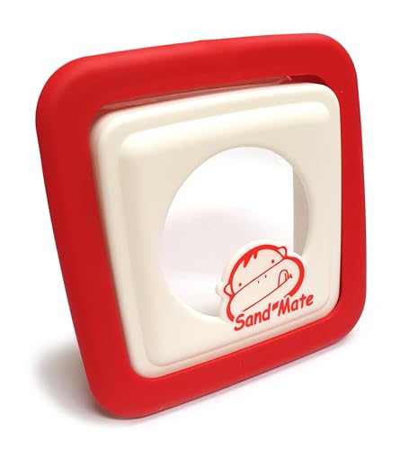 Sandwich Toast Cutter and Sealer Bread Sandwich Decruster Mold Pancake Maker Cookies Fruits Vegetables Shaped Cutters Lunch Bento Box Red
