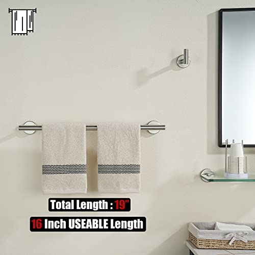 Towel Bar Brushed Steel (Brushed / 19.1 Inch)