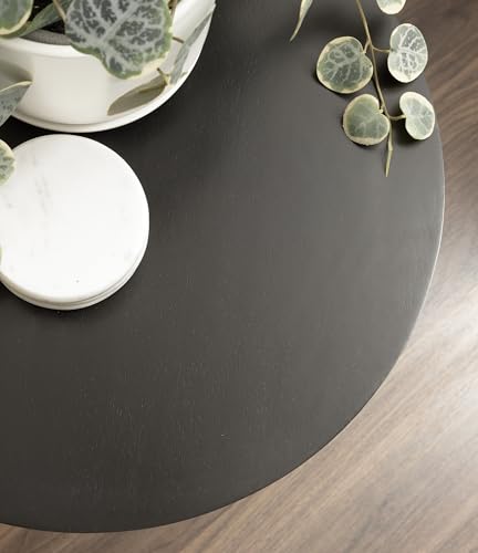 Faiza Modern Wooden Round Side Table