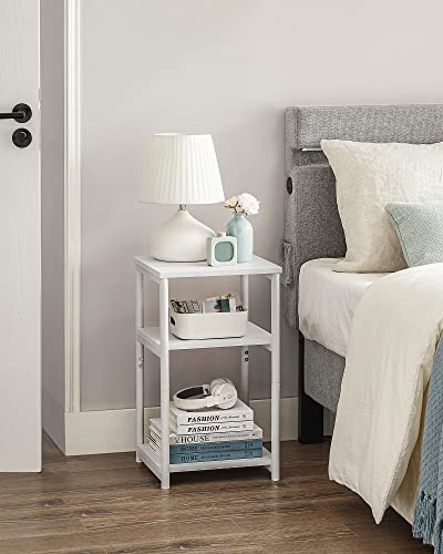 Side Table Small End Table (Cloud White)