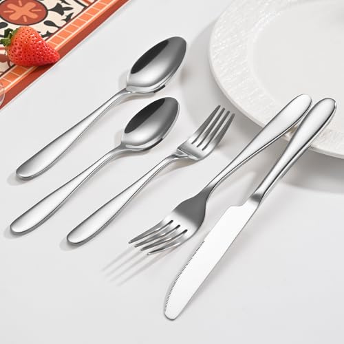40 Piece Silverware Set (Silver / 40 Piece)