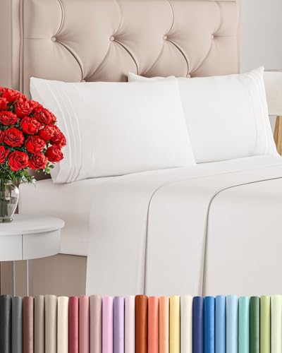 Full Size 4 Piece Sheet Set (02 - Antique White / Full)