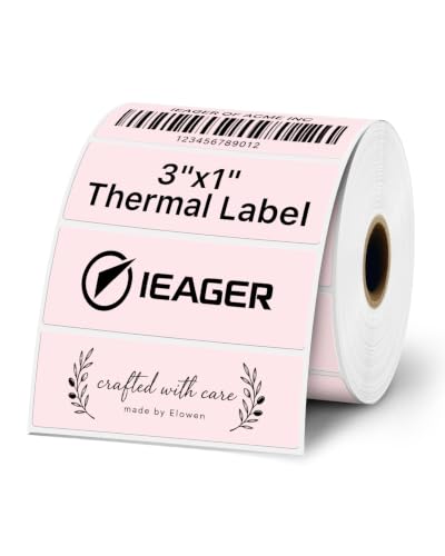 3x1 Inch Thermal Labels (3"x1" / Pink)