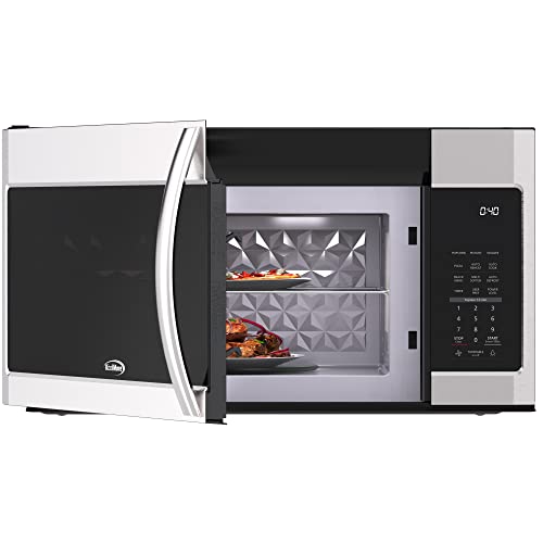 1.9 Cu. Ft. Over the Range Microwave Oven with Oven Lamp and 300CFM Recirculation Vent Hood Function