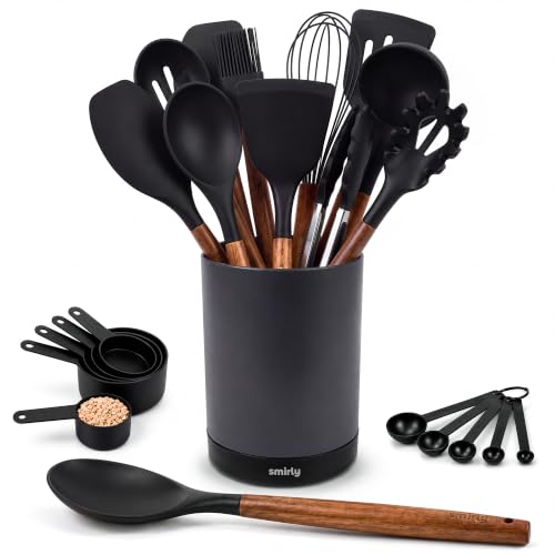 Silicone Kitchen Utensils Set (Black)