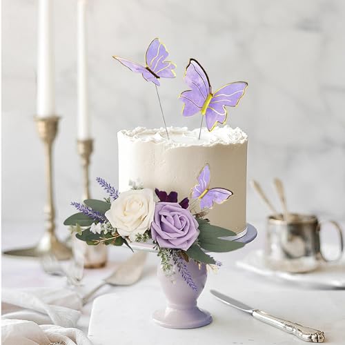 3Pcs Premade Cake Flowers (3 Count)