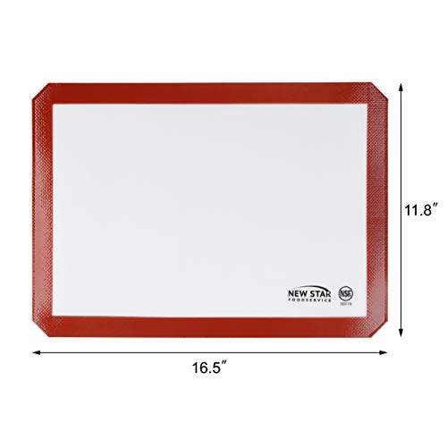 Commercial Grade Silicone Baking Mat Non Stick Pan Liner (17"L x 11"W)