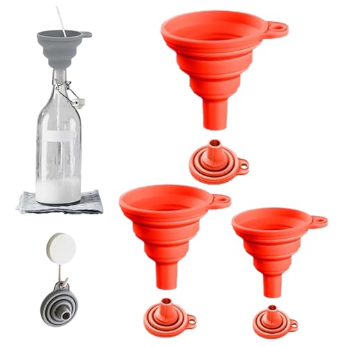 Kitchen Funnel Set (Red / 1Set 11+14+20g)