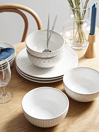 Ceramic Dishes Set for 4 (Dinnerware 12 pieces)