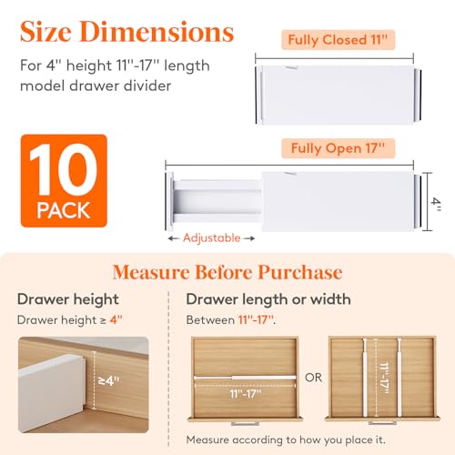 4" High Upgrade Drawer Divider (10 Count)