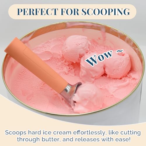 Heated Ice Cream Scoop Rechargeable (Peach Fuzz / 2 oz)