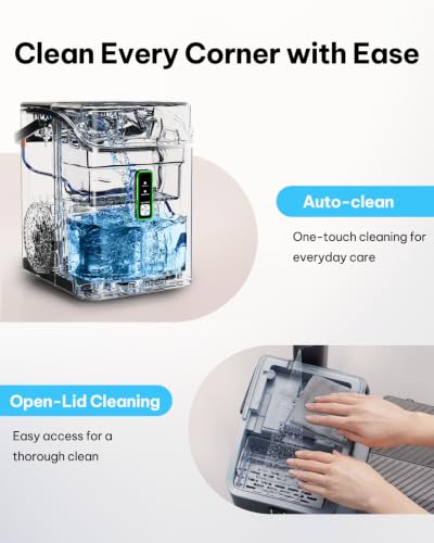 Nugget Ice Maker with Carry Handle (Black / 36lbs)