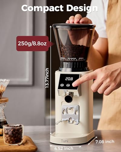 G1 Conical Burr Coffee Grinder (Ivory)