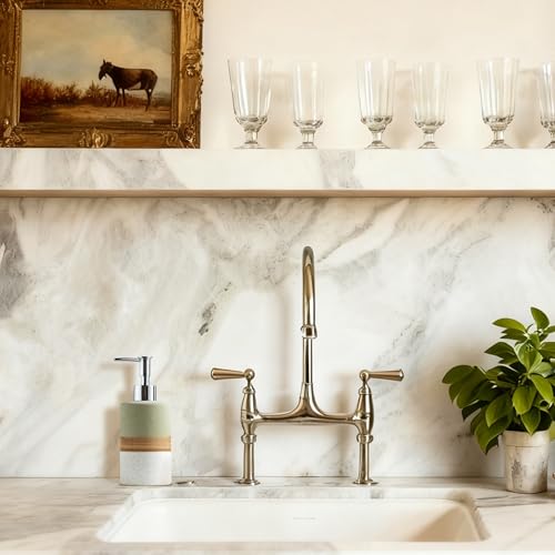 Ceramic Dish Soap Dispenser for Bathroom Shower Hand Soap Dispenser (Green and White / 1xSoap Dispenser)