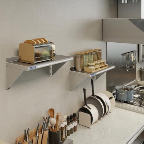 HARDURA Stainless Steel Shelf 12" X 24" (12" x 24"-2 PACKS)
