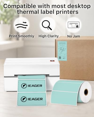 4x2 Inch Thermal Labels (4"x2" / Green)