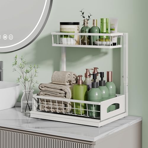 Under Sink Organizer (2 Pack / White)