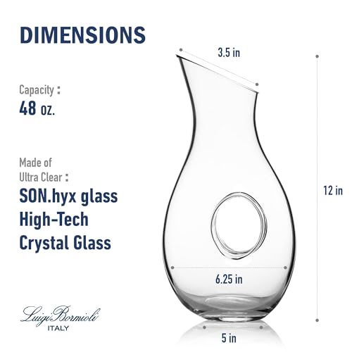 Crescendo Wine Carafe 48 Oz (Clear / 48 Ounces)