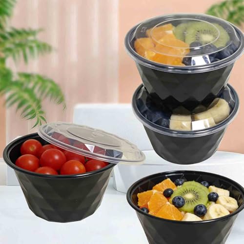 26oz Round Plastic Meal Prep Containers Reusable With Lids (26 oz round box)