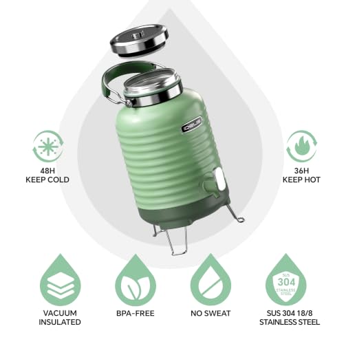 Insulated Beverage Dispenser 1.4gal (Ivy Green for camping / 1,4gal)