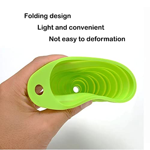 Set of 4 Silicone Collapsible Kitchen Funnel