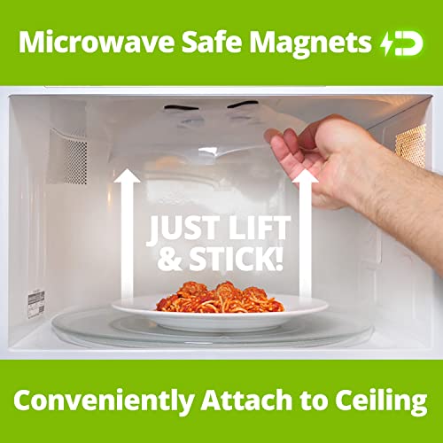 Magnetic Microwave Splatter Cover for Food (Onyx Black)