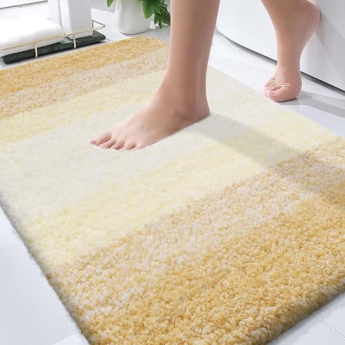 Bathroom Rugs Mat 30x20 (30" X 20" / Light Yellow)
