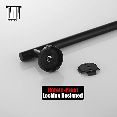 Black Towel Bar (Black / 27 Inch)