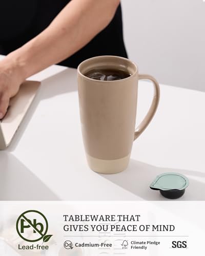 Milkyway Coffee Mugs (Milkyway-Cinnamon Brown and Light Gray / 4pcs)