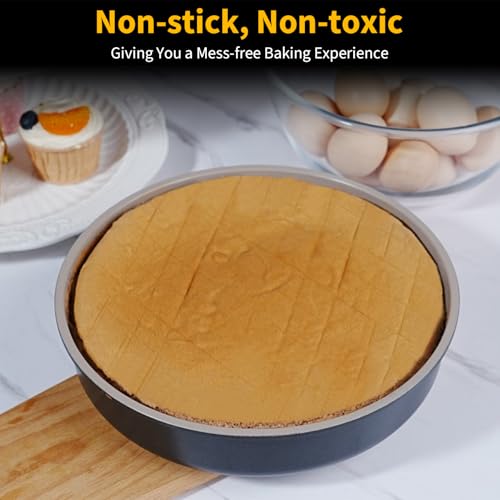 9.5 Inch Round Cake Pan Set of 2 (40 Ounce)