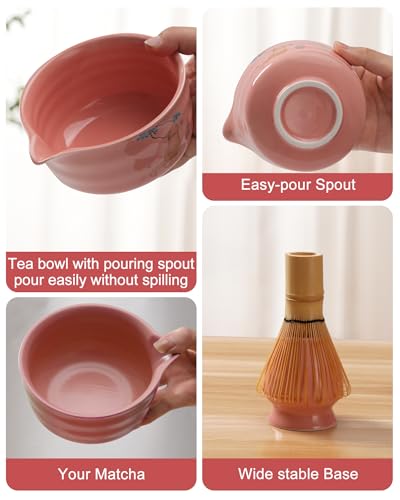 Matcha Set Japanese Matcha Kit Set 7 (Hot Pink)