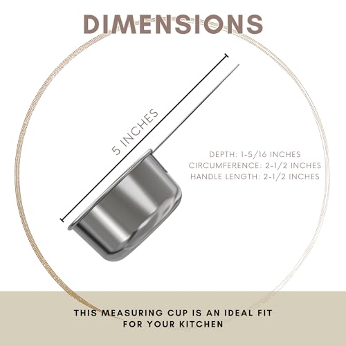 1 3 Cup Stainless Steel Measuring Cup (1/3 Cup)