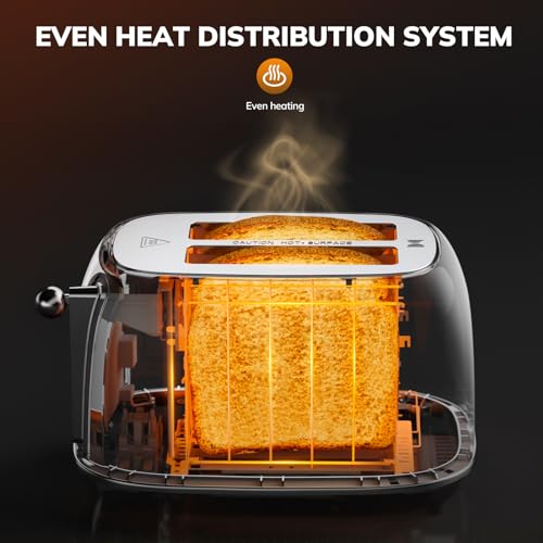 Smart Touch Screen Toaster 2 Slice (Extra Wide Slot / White)