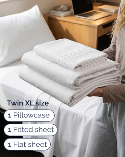 Twin XL 3 Piece Sheet Set (01 - White / Twin XL)