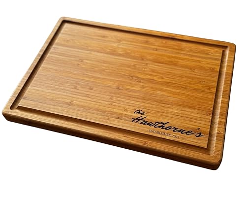 Handmade Personalized Cutting Board (Last Name Engraving)