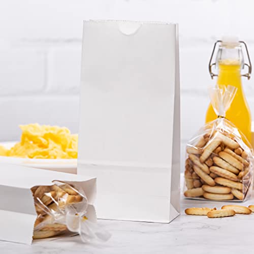 Bag Tek 2lb Paper Bags 100 Disposable Lunch Bags (2 lb / White)