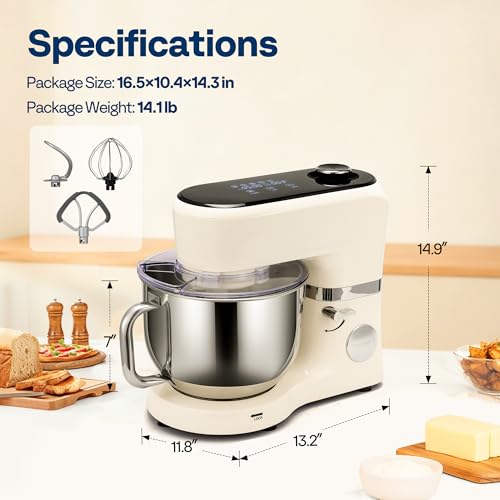 Stand Mixer with Dough Proofing (Smart Presets / White)