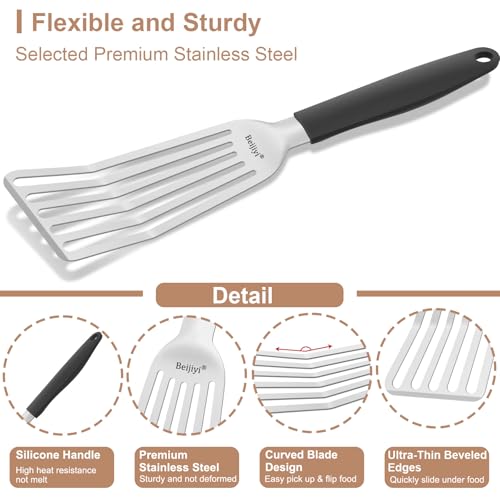 2 Pack Stainless Steel Fish Spatula (Small - 11.7")