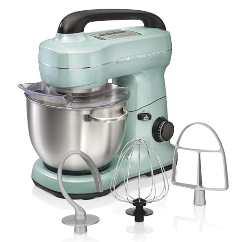 4 Qt Electric Stand Mixer With 7 Speeds (Aqua / 4 Quarts)