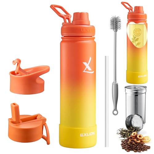 Tea Infuser Water Bottle 22 Oz (Sunset / 22 Ounces)