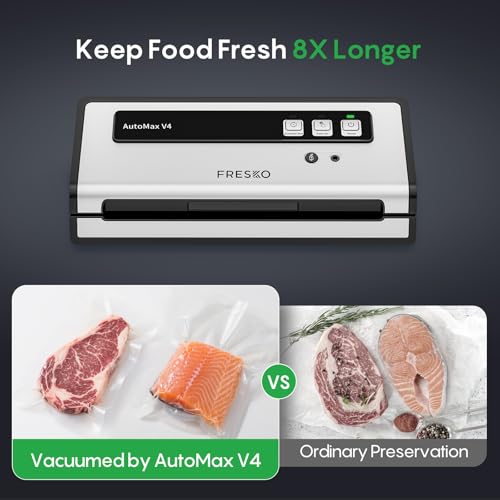 Vacuum Sealer Machine with Automatic Bag Detection (Black / Large)