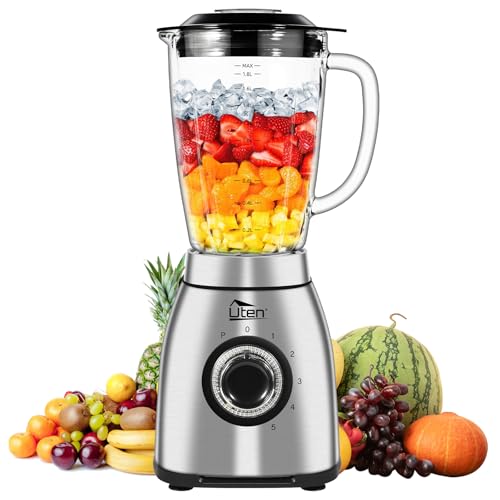 800 Watt Hight Speed Countertop Blender for Smoothies and Shakes (5 Speed Settings and Pulse)