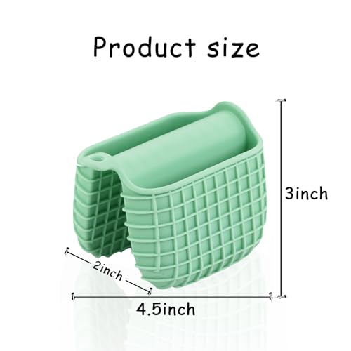 Mini Silicone Oven Mitts Set (Green-square)